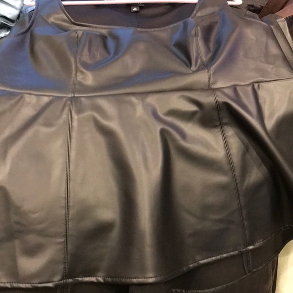 Torrid size 2 pleather top. - Picture 3 of 7